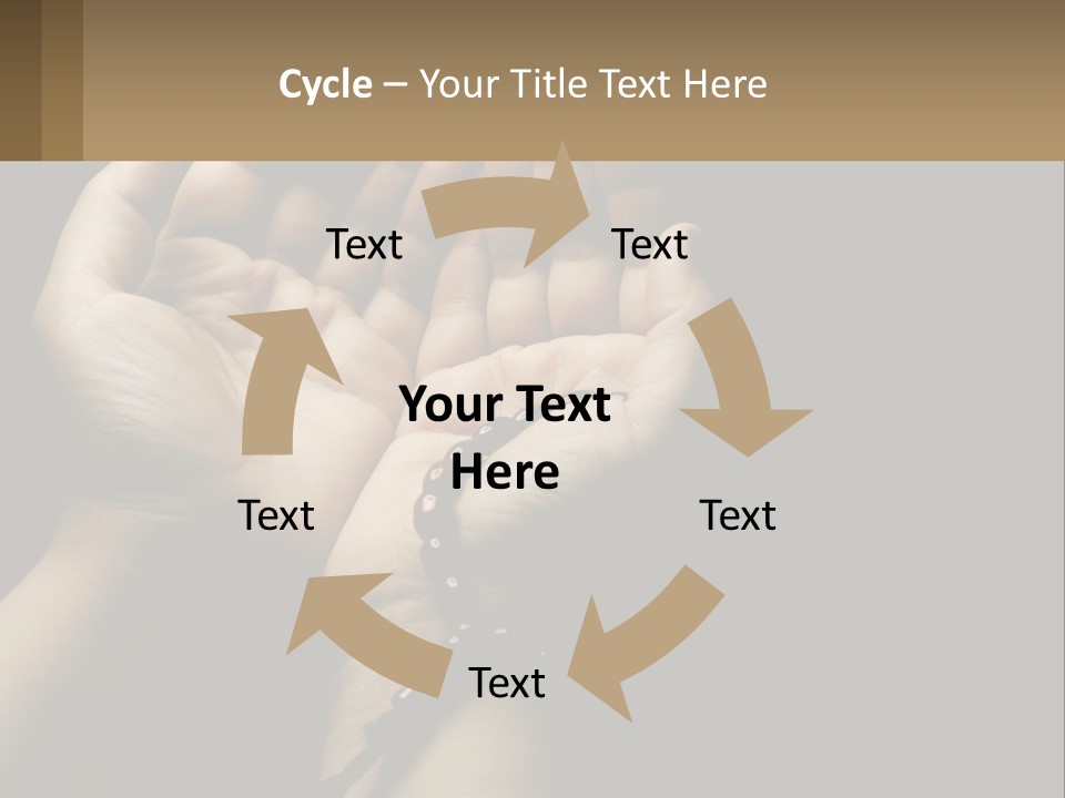 A Person Holding Their Hands Together With A Rosary PowerPoint Template