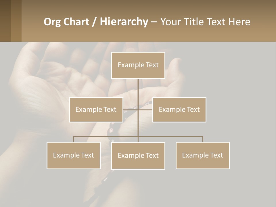A Person Holding Their Hands Together With A Rosary PowerPoint Template