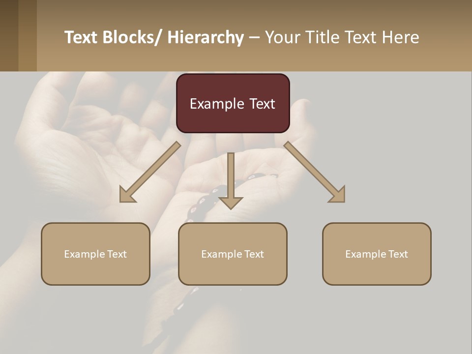 A Person Holding Their Hands Together With A Rosary PowerPoint Template