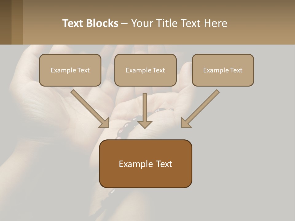 A Person Holding Their Hands Together With A Rosary PowerPoint Template