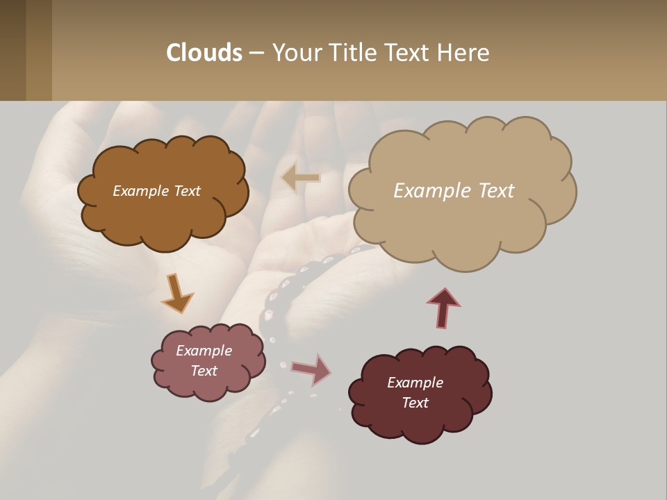 A Person Holding Their Hands Together With A Rosary PowerPoint Template