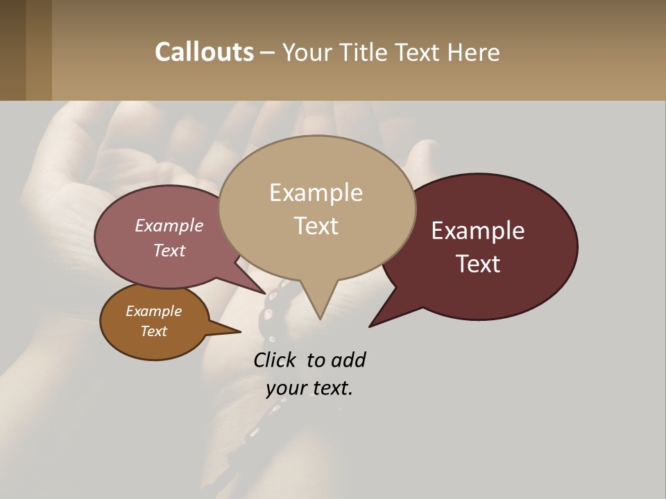 A Person Holding Their Hands Together With A Rosary PowerPoint Template