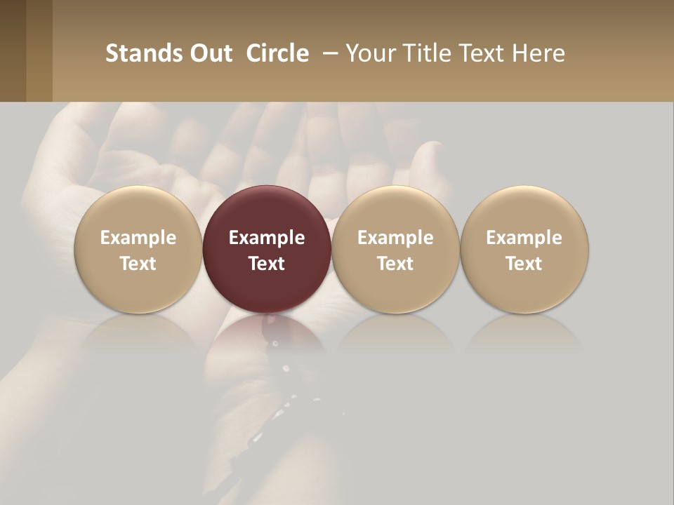 A Person Holding Their Hands Together With A Rosary PowerPoint Template