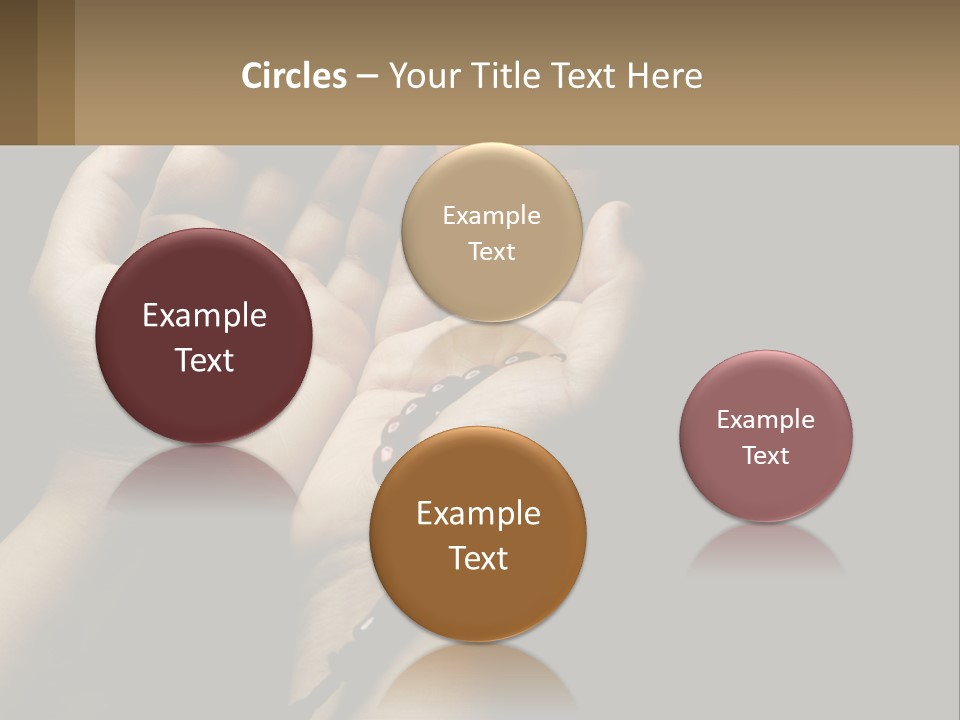 A Person Holding Their Hands Together With A Rosary PowerPoint Template