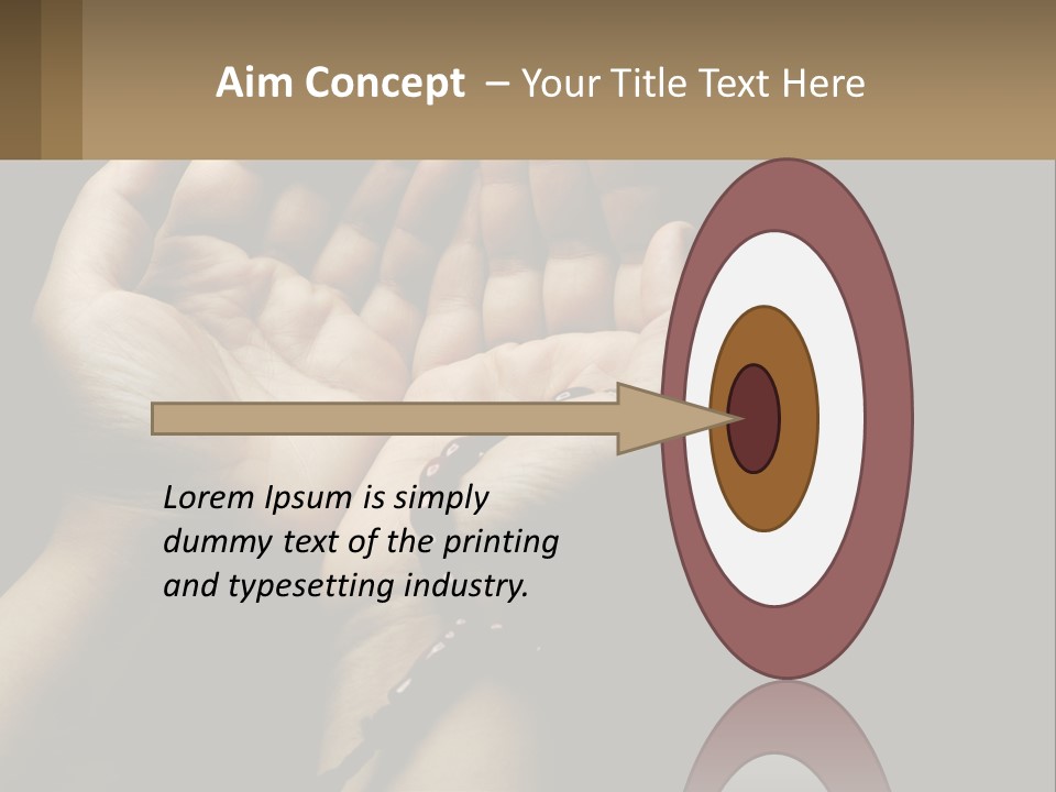 A Person Holding Their Hands Together With A Rosary PowerPoint Template