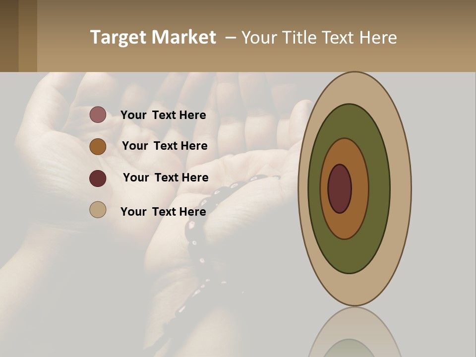 A Person Holding Their Hands Together With A Rosary PowerPoint Template