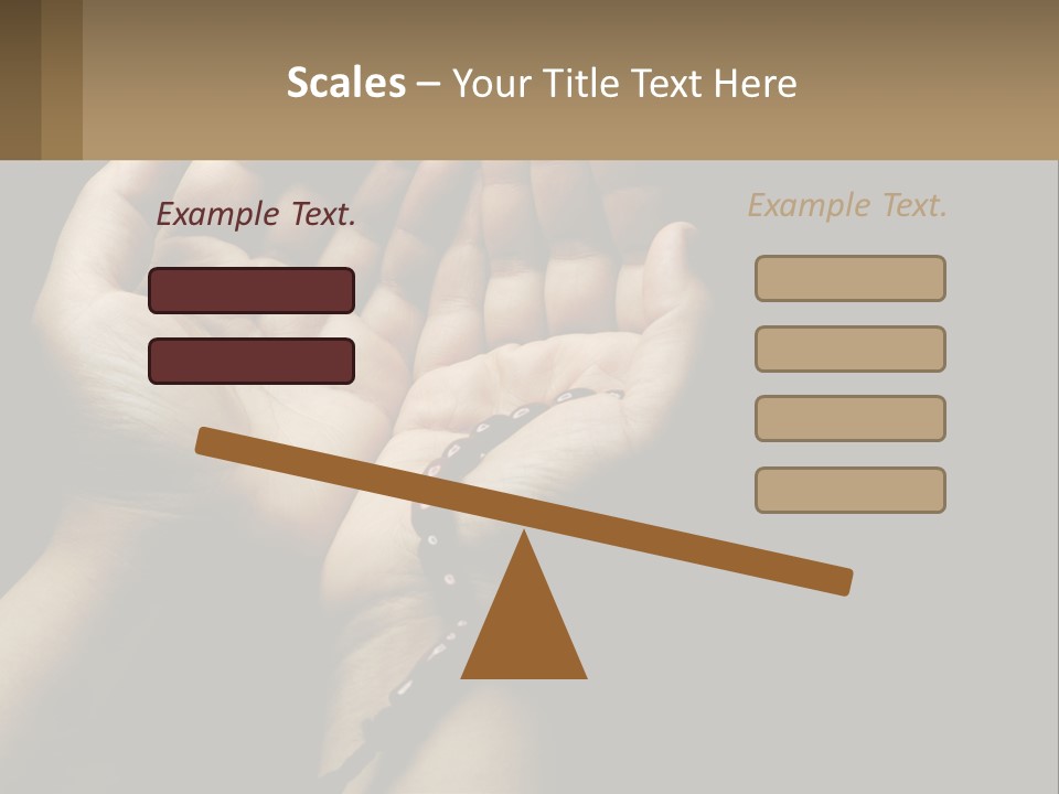 A Person Holding Their Hands Together With A Rosary PowerPoint Template