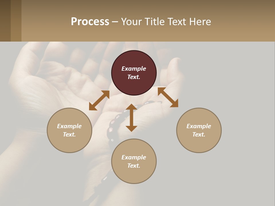 A Person Holding Their Hands Together With A Rosary PowerPoint Template