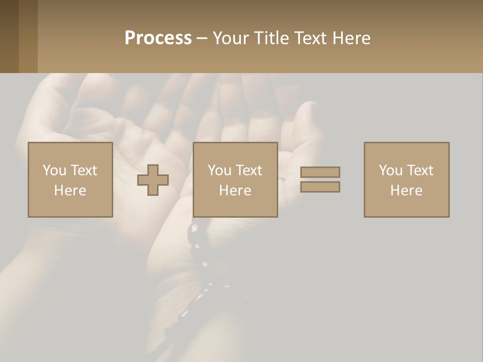 A Person Holding Their Hands Together With A Rosary PowerPoint Template