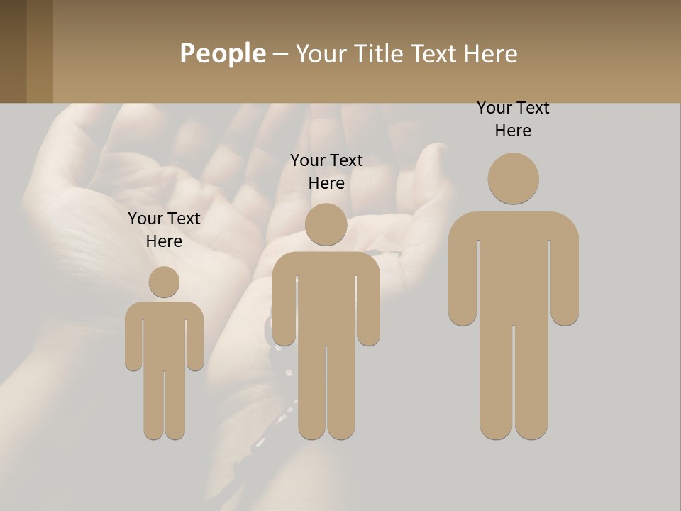 A Person Holding Their Hands Together With A Rosary PowerPoint Template