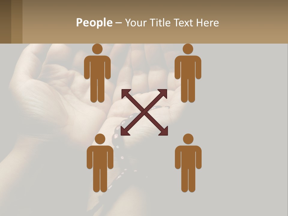 A Person Holding Their Hands Together With A Rosary PowerPoint Template