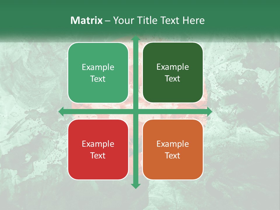 A Green And Red Background With A Red Circle On It PowerPoint Template