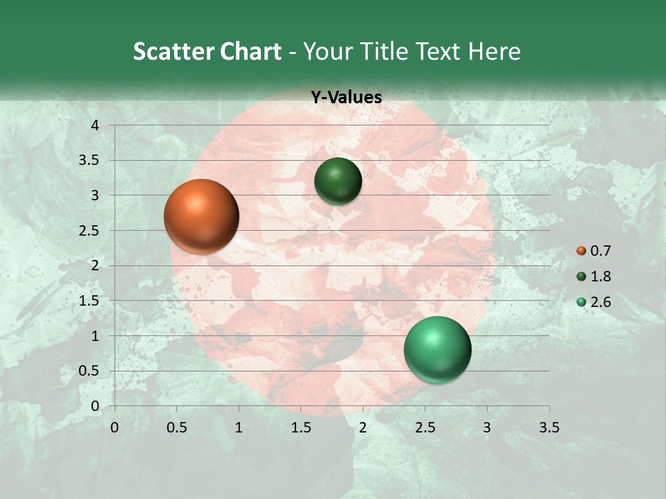 A Green And Red Background With A Red Circle On It PowerPoint Template