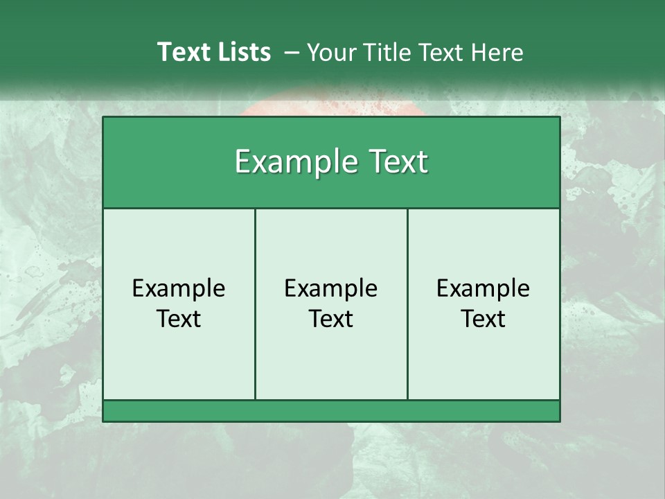 A Green And Red Background With A Red Circle On It PowerPoint Template