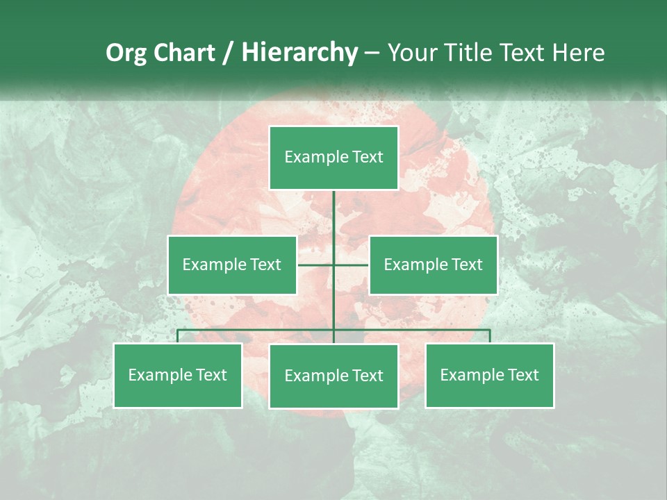 A Green And Red Background With A Red Circle On It PowerPoint Template