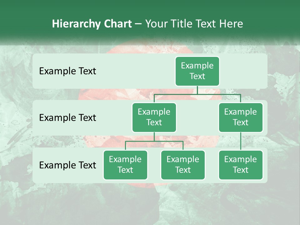A Green And Red Background With A Red Circle On It PowerPoint Template