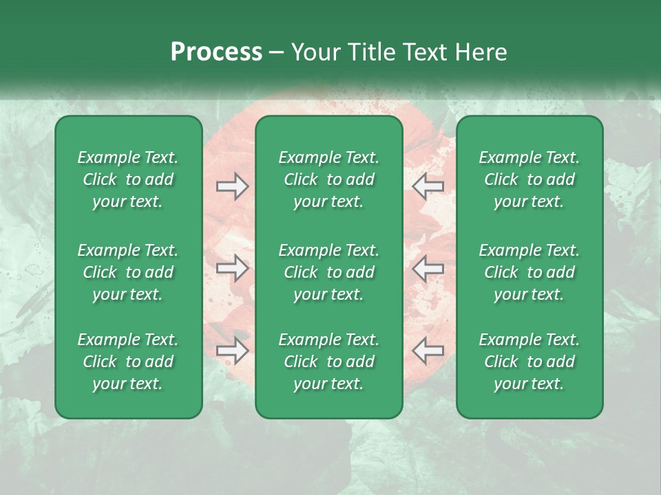 A Green And Red Background With A Red Circle On It PowerPoint Template
