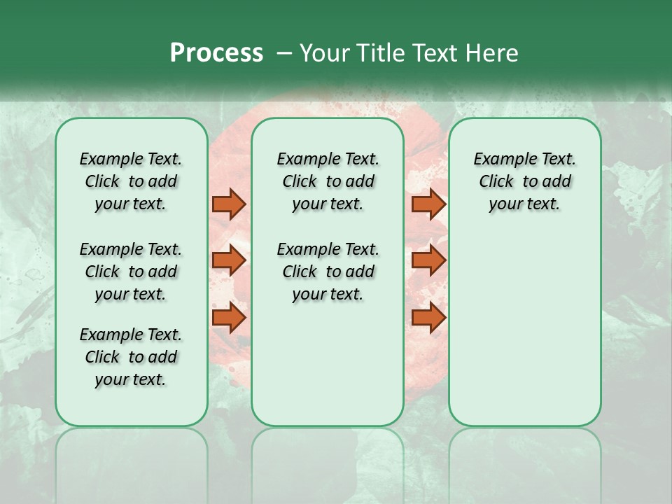 A Green And Red Background With A Red Circle On It PowerPoint Template