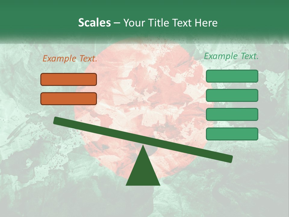 A Green And Red Background With A Red Circle On It PowerPoint Template