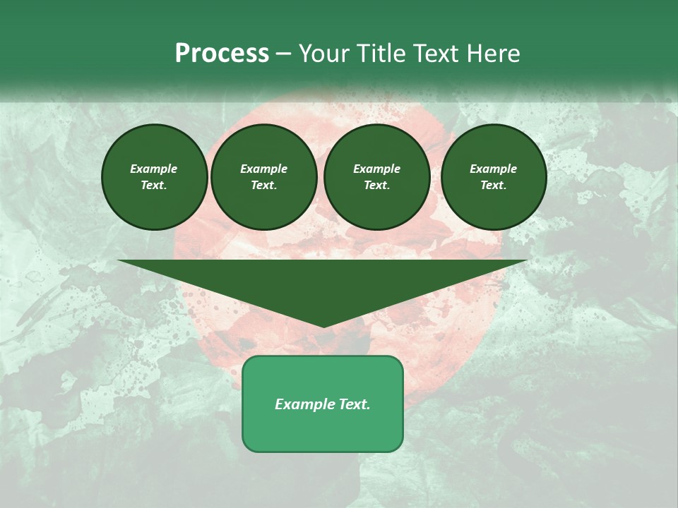 A Green And Red Background With A Red Circle On It PowerPoint Template