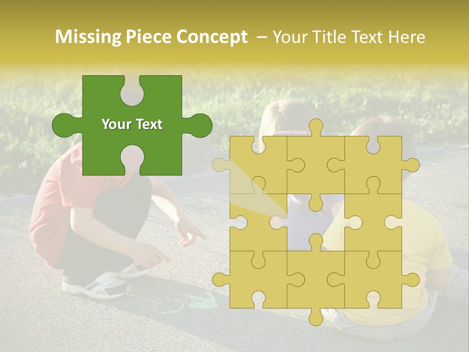 A Group Of Children Sitting On The Ground Playing With Each Other PowerPoint Template