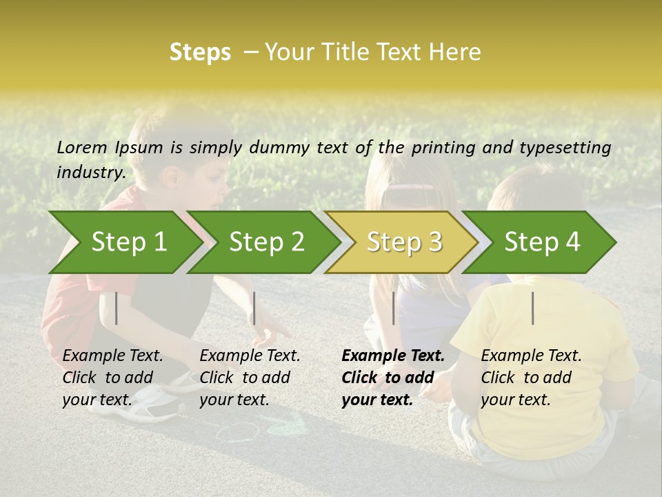 A Group Of Children Sitting On The Ground Playing With Each Other PowerPoint Template