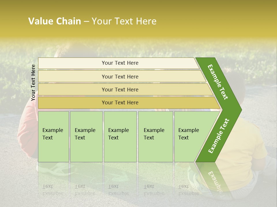 A Group Of Children Sitting On The Ground Playing With Each Other PowerPoint Template