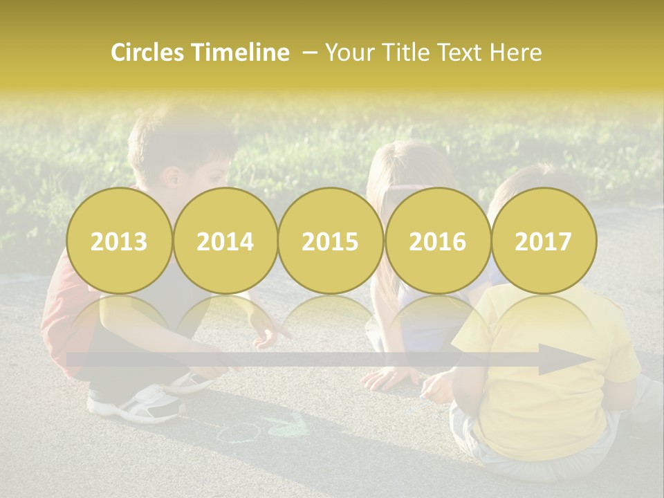 A Group Of Children Sitting On The Ground Playing With Each Other PowerPoint Template