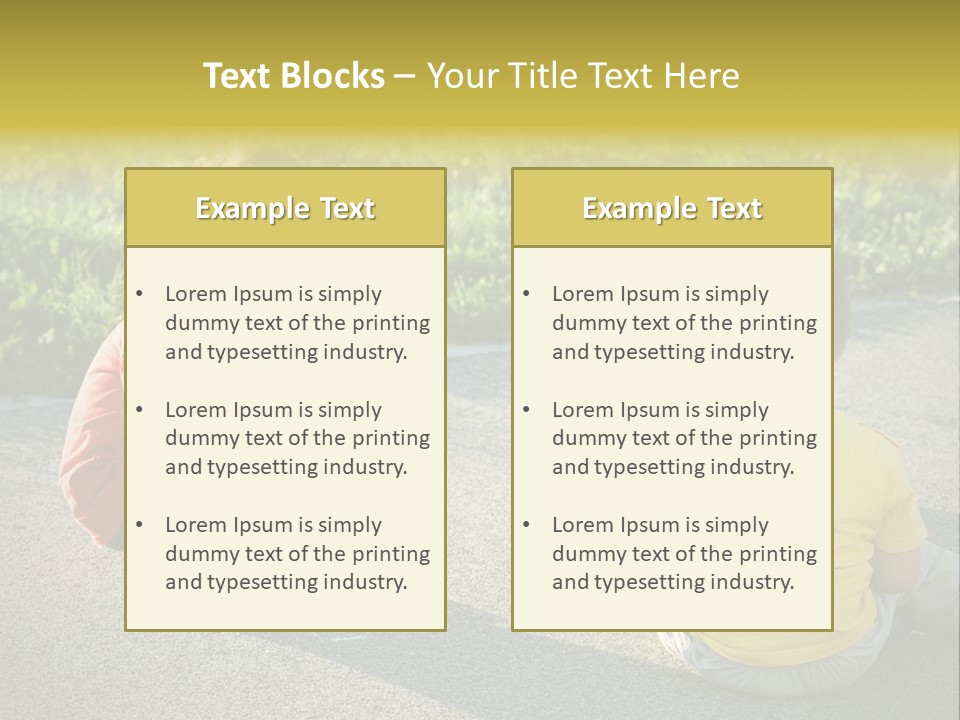 A Group Of Children Sitting On The Ground Playing With Each Other PowerPoint Template