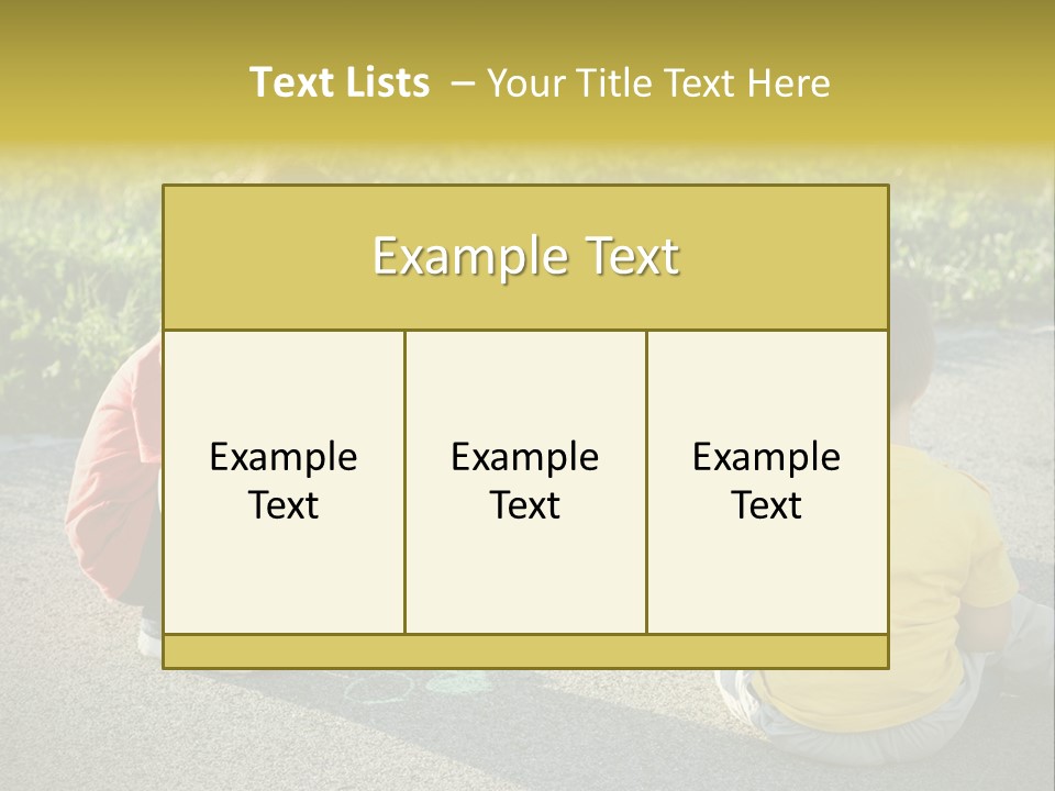 A Group Of Children Sitting On The Ground Playing With Each Other PowerPoint Template