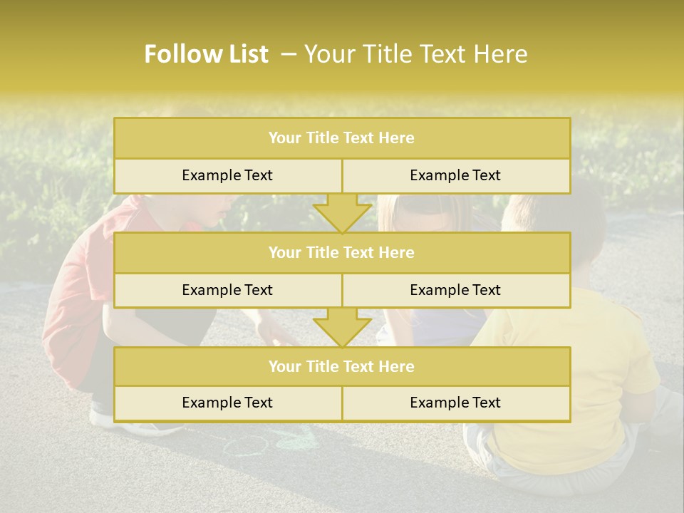 A Group Of Children Sitting On The Ground Playing With Each Other PowerPoint Template