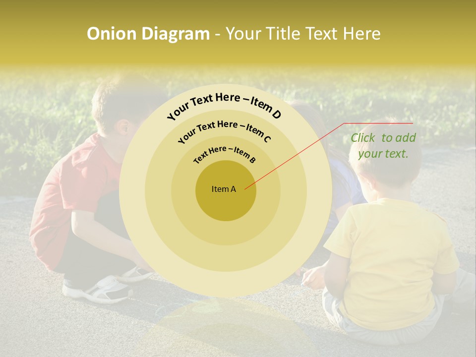 A Group Of Children Sitting On The Ground Playing With Each Other PowerPoint Template