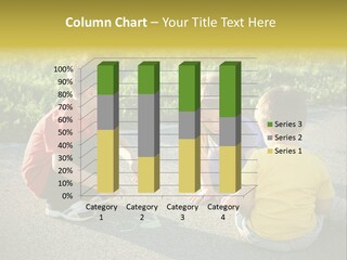 A Group Of Children Sitting On The Ground Playing With Each Other PowerPoint Template