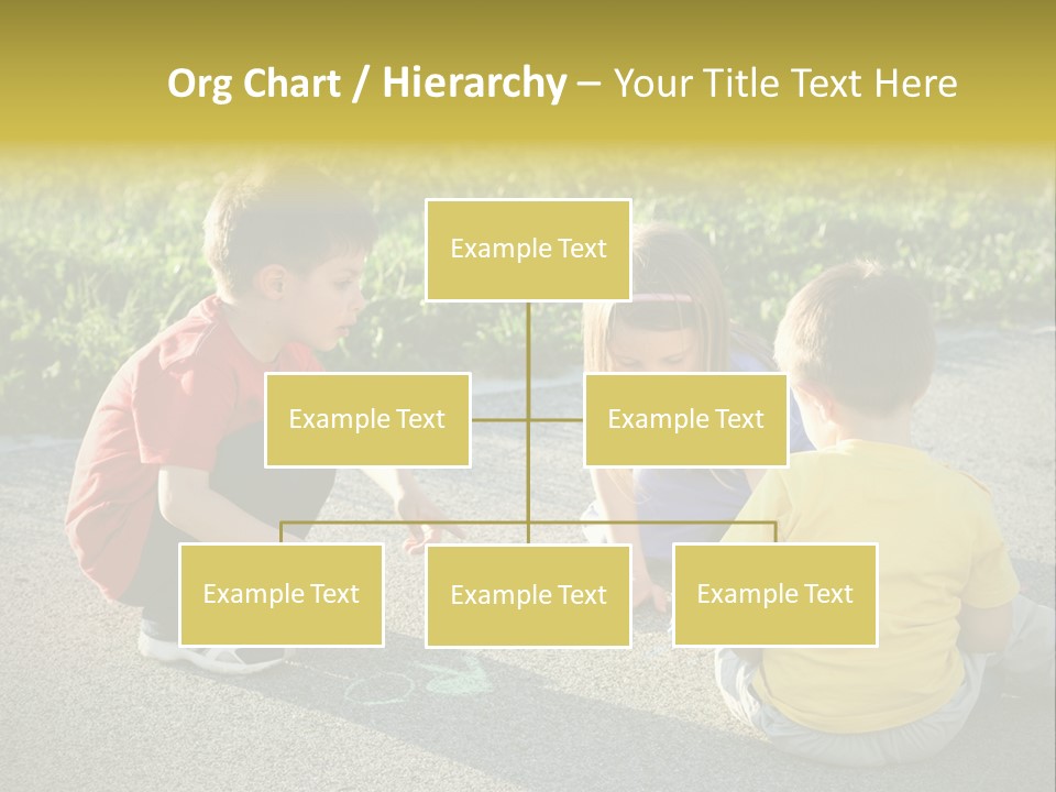 A Group Of Children Sitting On The Ground Playing With Each Other PowerPoint Template