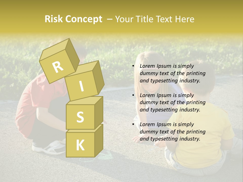 A Group Of Children Sitting On The Ground Playing With Each Other PowerPoint Template