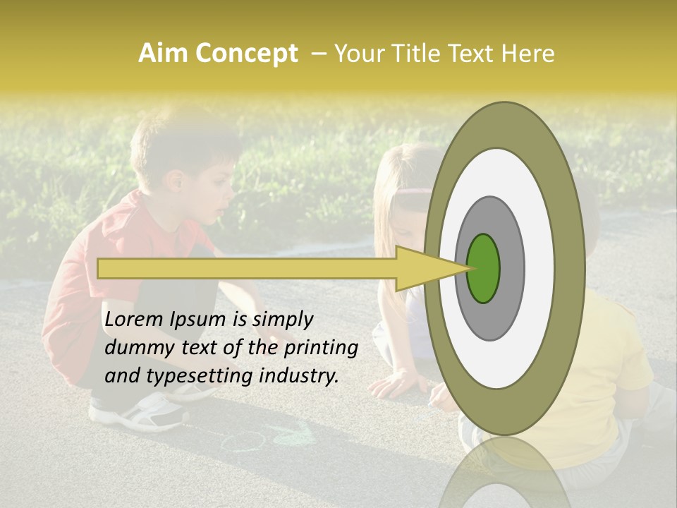 A Group Of Children Sitting On The Ground Playing With Each Other PowerPoint Template