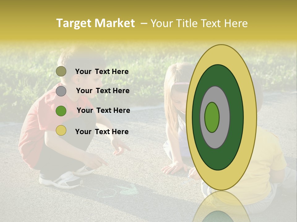 A Group Of Children Sitting On The Ground Playing With Each Other PowerPoint Template