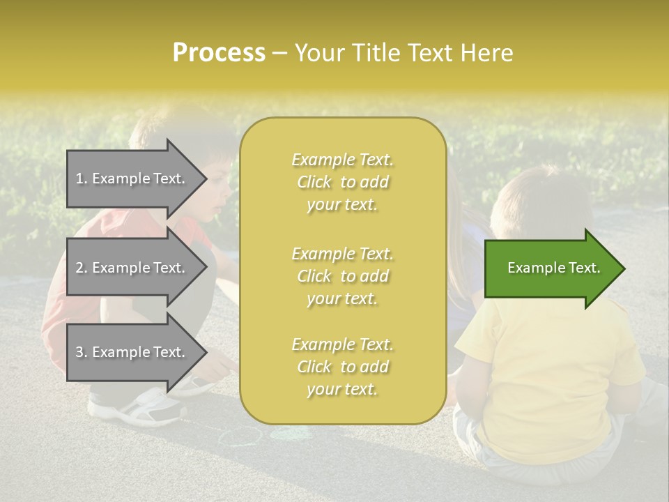 A Group Of Children Sitting On The Ground Playing With Each Other PowerPoint Template