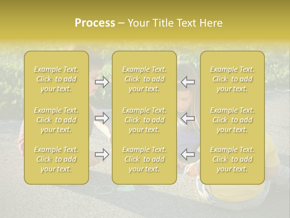 A Group Of Children Sitting On The Ground Playing With Each Other PowerPoint Template