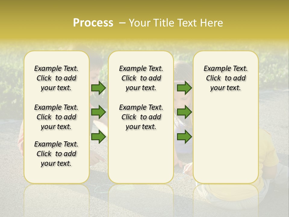 A Group Of Children Sitting On The Ground Playing With Each Other PowerPoint Template