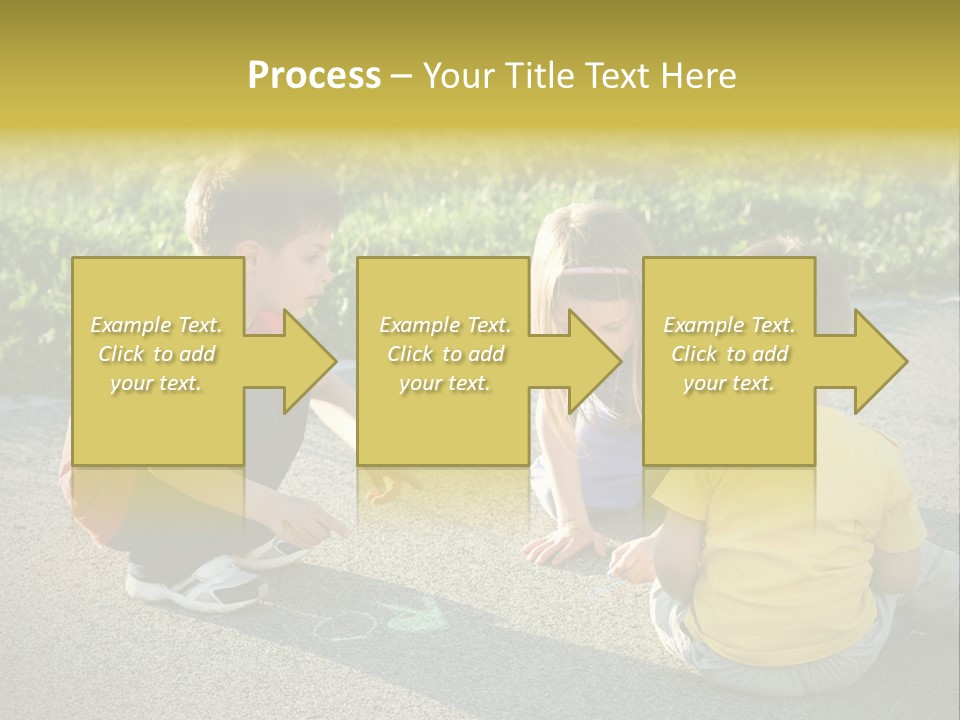 A Group Of Children Sitting On The Ground Playing With Each Other PowerPoint Template