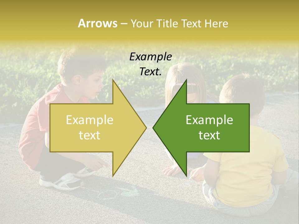 A Group Of Children Sitting On The Ground Playing With Each Other PowerPoint Template