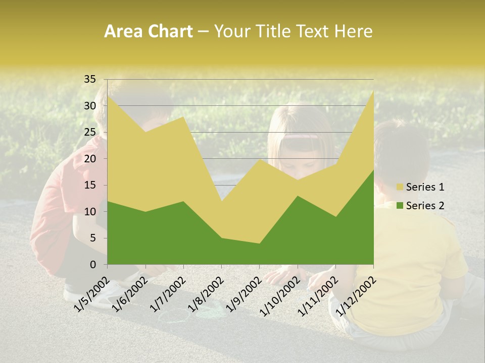 A Group Of Children Sitting On The Ground Playing With Each Other PowerPoint Template