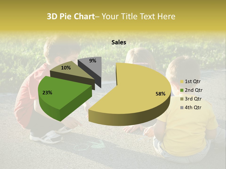 A Group Of Children Sitting On The Ground Playing With Each Other PowerPoint Template