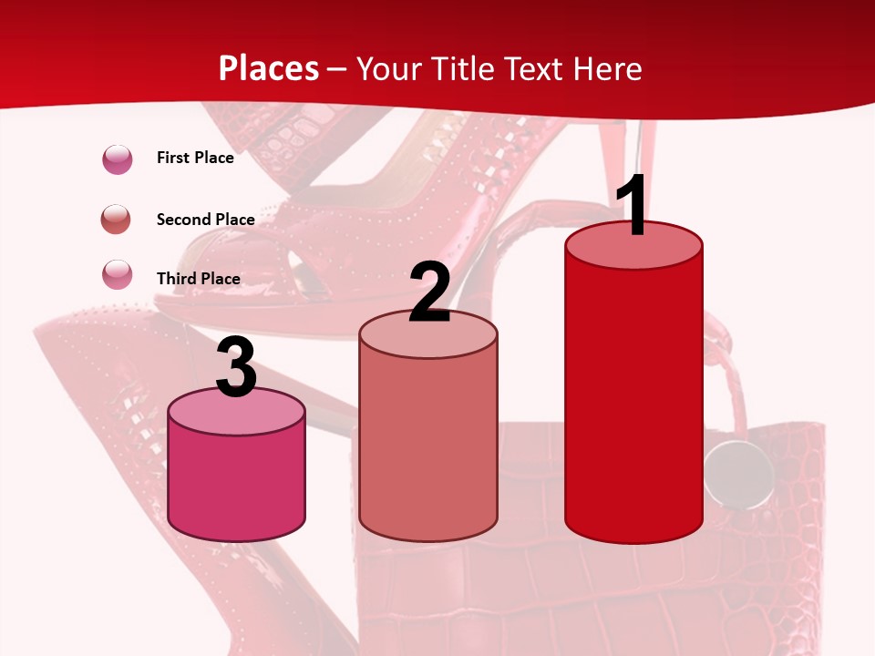 A Red Purse And High Heels Powerpoint Template PowerPoint Template