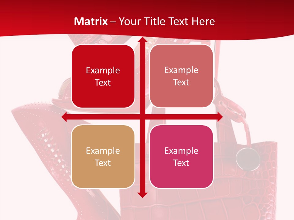 A Red Purse And High Heels Powerpoint Template PowerPoint Template