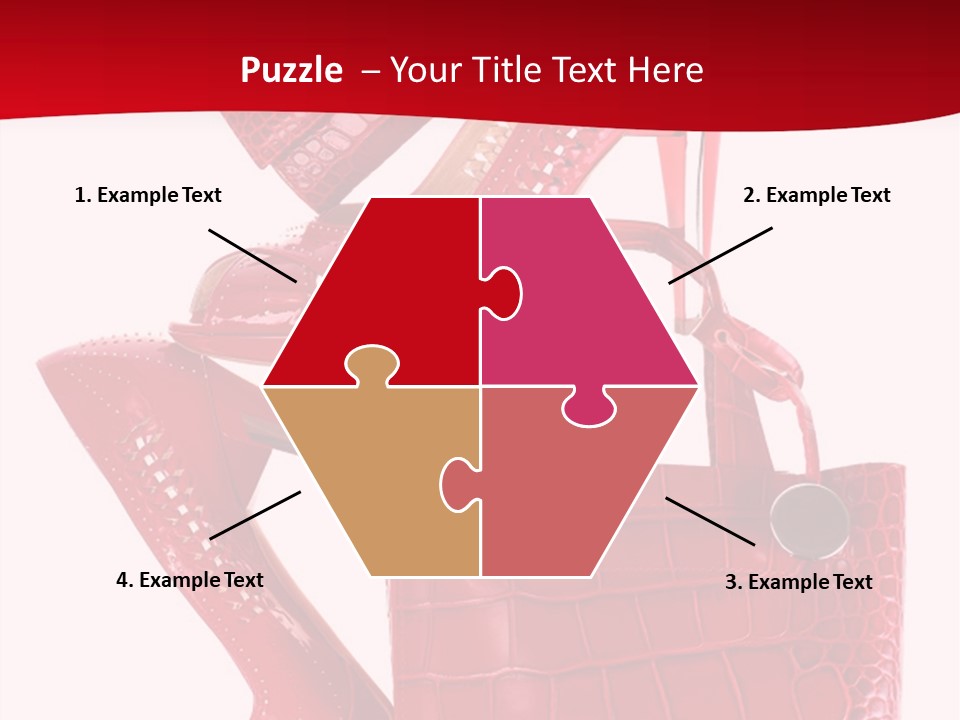 A Red Purse And High Heels Powerpoint Template PowerPoint Template