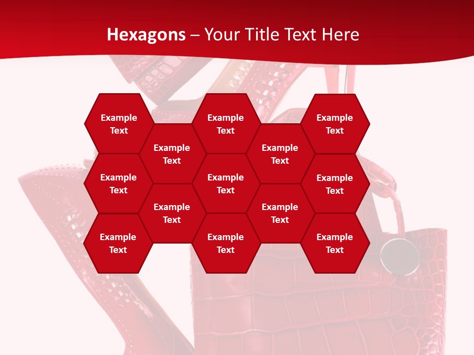 A Red Purse And High Heels Powerpoint Template PowerPoint Template