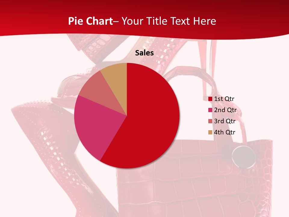 A Red Purse And High Heels Powerpoint Template PowerPoint Template