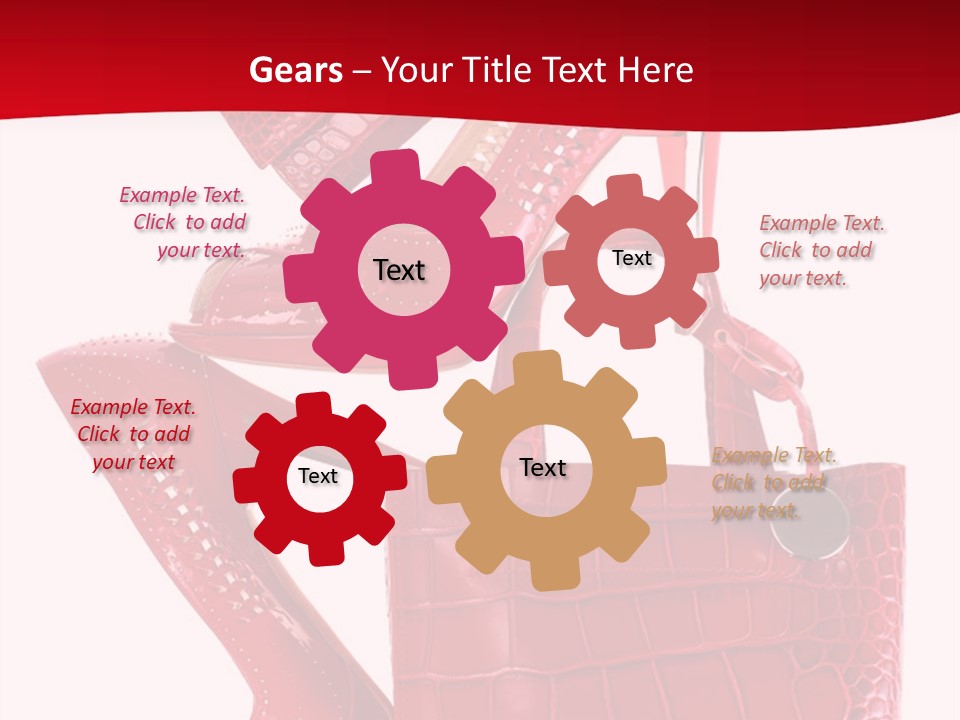 A Red Purse And High Heels Powerpoint Template PowerPoint Template